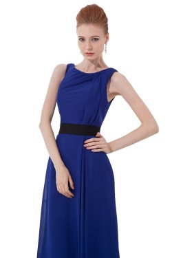 A-Line Royal Blue Long Chiffon Bridesmaid Dresses/Wedding Party Dresses BD010131