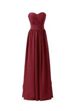 Sheath/Column Sweetheart Long Chiffon Bridesmaid Dresses/Wedding Party Dresses BD010133