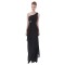 Sheath/Column One-Shoulder Long Black Bridesmaid Dresses/Wedding Party Dresses BD010134