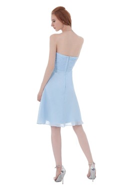 A-Line Sweetheart Short Blue Bridesmaid Dresses/Wedding Party Dresses BD010135