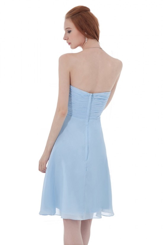 A-Line Sweetheart Short Blue Bridesmaid Dresses/Wedding Party Dresses BD010135