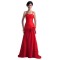 A-Line Spaghetti Strap Long Red Bridesmaid Dresses/Wedding Party Dresses BD010152