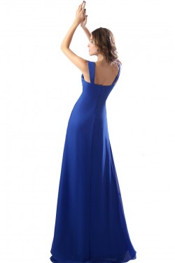 Empire Straps Sleeveless Royal Blue Long Chiffon Bridesmaid Dresses/Wedding Party Dresses/Maternity Dresses BD010163