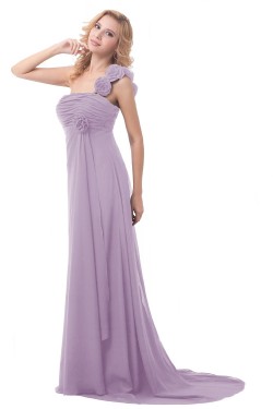 Empire One-Shoulder Long Chiffon Bridesmaid Dresses/Wedding Party Dresses/Maternity Dresses BD010164