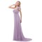 Empire One-Shoulder Long Chiffon Bridesmaid Dresses/Wedding Party Dresses/Maternity Dresses BD010164