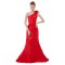 Trumpet/Mermaid One-Shoulder Long Red Bridesmaid Dresses/Wedding Party Dresses BD010166