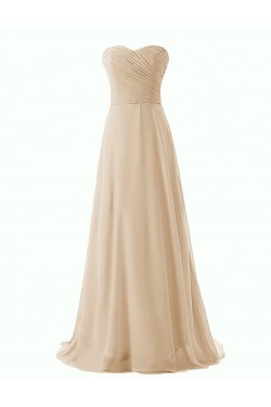 A-Line Sweetheart Long Chiffon Bridesmaid Dresses/Wedding Party Dresses BD010168