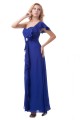Sheath/Column One-Shoulder Royal Blue Long Chiffon Bridesmaid Dresses/Wedding Party Dresses BD010179