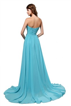 A-Line Sweetheart Long Blue Chiffon Bridesmaid Dresses/Wedding Party Dresses BD010183