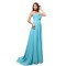 A-Line Sweetheart Long Blue Chiffon Bridesmaid Dresses/Wedding Party Dresses BD010183