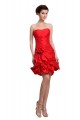 A-Line Strapless Short/Mini Red Bridesmaid Dresses/Wedding Party Dresses BD010185 A-Line Strapless Short/Mini Red Bridesmaid Dresses/Wedding Party Dresses BD010185