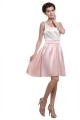 A-Line Short White Pink Bridesmaid Dresses/Wedding Party Dresses BD010192