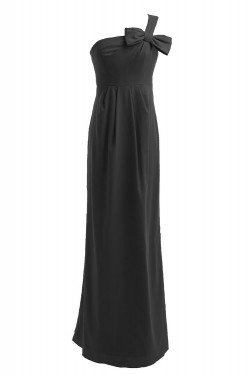 Sheath/Column One-Shoulder Long Chiffon Bridesmaid Dresses/Wedding Party Dresses BD010196