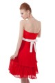 A-Line Strapless Short Red Pleated Bridesmaid Dresses/Wedding Party Dresses BD010197 A-Line Strapless Short Red Pleated Bridesmaid Dresses/Wedding Party Dresses BD010197