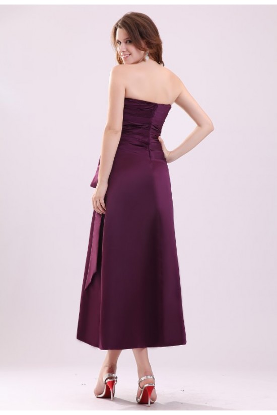 A-Line Strapless Short Bridesmaid Dresses/Wedding Party Dresses BD010202