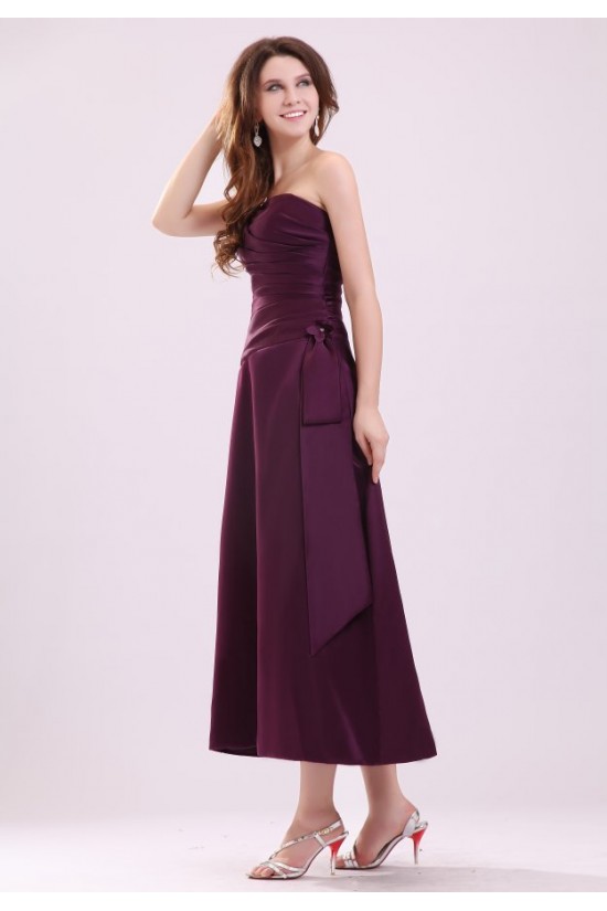 A-Line Strapless Short Bridesmaid Dresses/Wedding Party Dresses BD010202