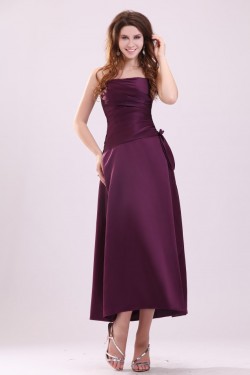 A-Line Strapless Short Bridesmaid Dresses/Wedding Party Dresses BD010202
