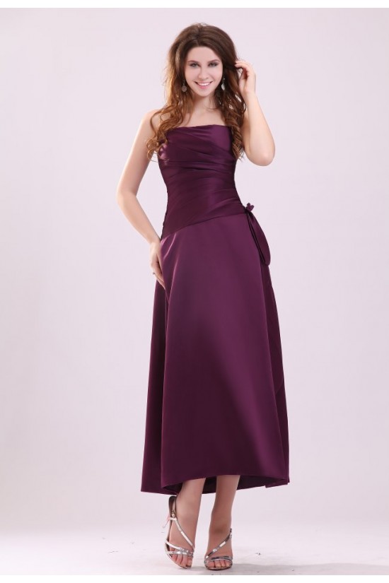 A-Line Strapless Short Bridesmaid Dresses/Wedding Party Dresses BD010202