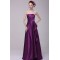 A-Line Strapless Purple Floor-Length Bridesmaid Dresses/Wedding Party Dresses BD010204