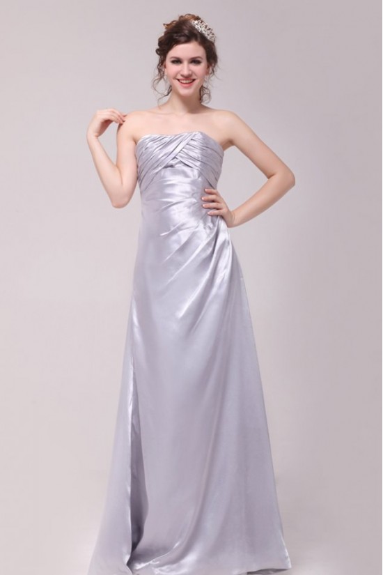 A-Line Strapless Floor-Length Bridesmaid Dresses/Wedding Party Dresses BD010205