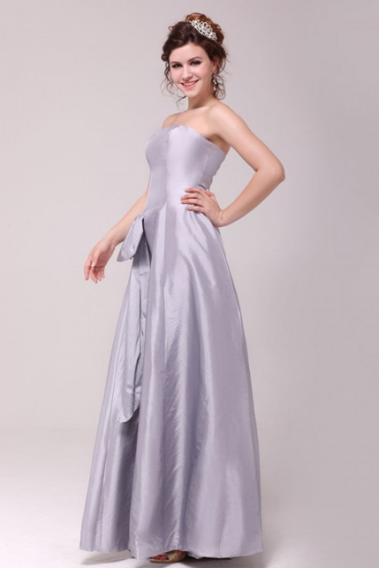 A-Line Strapless Floor-Length Bridesmaid Dresses/Wedding Party Dresses BD010206