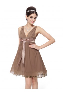 Empire Short V-Neck Floor-Length Bridesmaid Dresses/Wedding Party Dresses/Maternity Dresses BD010209