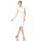 A-Line One-Shoulder Short White Bridesmaid Dresses/Wedding Party Dresses BD010211