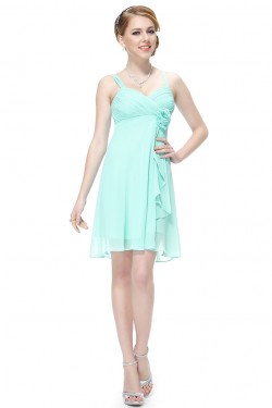 Empire Short Blue Chiffon Bridesmaid Dresses/Wedding Party Dresses/Maternity Dresses BD010212