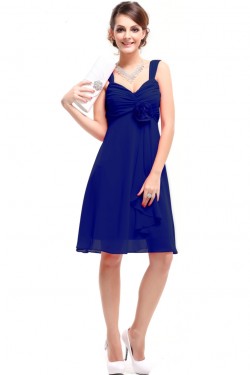 Empire Short Blue Chiffon Bridesmaid Dresses/Wedding Party Dresses/Maternity Dresses  BD010214