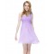 A-Line One-Shoulder Short Lilac Chiffon Bridesmaid Dresses/Wedding Party Dresses BD010221