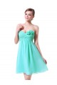 A-Line Empire Sweetheart Green Chiffon Short Bridesmaid Dresses/Wedding Party Dresses/Maternity Dresses BD010227