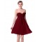 A-Line Empire Sweetheart Burgundy Chiffon Short Bridesmaid Dresses/Wedding Party Dresses/Maternity Dresses BD010228