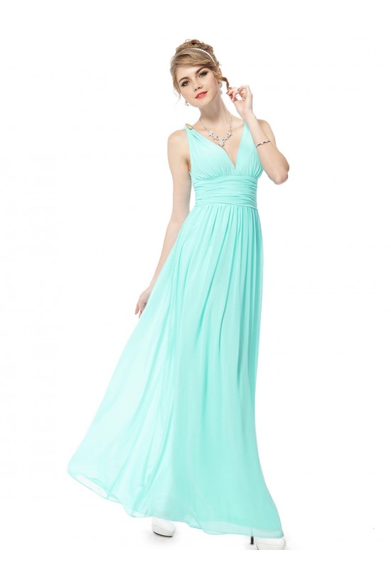 A-Line V-Neck Long Blue Chiffon Bridesmaid Dresses/Wedding Party Dresses BD010237 A-Line V-Neck Long Blue Chiffon Bridesmaid Dresses/Wedding Party Dresses BD010237