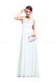 A-Line V-Neck Long White Chiffon Bridesmaid Dresses/Wedding Party Dresses BD010245