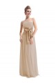 A-Line Empire Strapless Floor-Length Chiffon Bridesmaid Dresses/Wedding Party Dresses/Maternity Dresses BD010248
