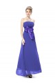A-Line Empire Strapless Long Chiffon Bridesmaid Dresses/Wedding Party Dresses/Maternity Dresses BD010254