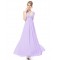 Empire Long Purple Beaded Chiffon Bridesmaid Dresses/Wedding Party Dresses/Maternity Evening Dresses BD010259