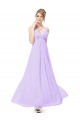Empire Long Purple Beaded Chiffon Bridesmaid Dresses/Wedding Party Dresses/Maternity Evening Dresses BD010259