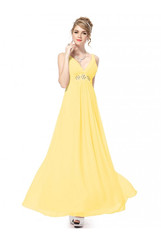 Empire Long Yellow Beaded Chiffon Bridesmaid Dresses/Maternity Evening Dresses BD010261 Empire Long Yellow Beaded Chiffon Bridesmaid Dresses/Maternity Evening Dresses BD010261