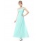 A-Line One-Shoulder Long Chiffon Bridesmaid Dresses/Evening Dresses BD010263