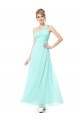 A-Line One-Shoulder Long Chiffon Bridesmaid Dresses/Evening Dresses BD010263