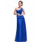 Empire One-Shoulder Royal Blue Long Chiffon Bridesmaid Dresses/Evening Dresses BD010268