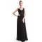 A-Line Long Black Chiffon Bridesmaid Dresses/Evening Dresses BD010271