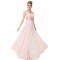 A-Line Long Pink Chiffon Bridesmaid Dresses/Evening Dresses BD010273
