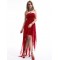 High Low Strapless Red Chiffon Bridesmaid Dresses/Evening Dresses BD010277
