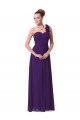 A-Line One-Shoulder Sweetheart Long Purple Chiffon Bridesmaid Dresses/Evening Dresses BD010287 A-Line One-Shoulder Sweetheart Long Purple Chiffon Bridesmaid Dresses/Evening Dresses BD010287
