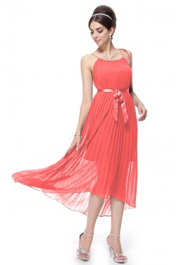 A-Line Pleated Short Chiffon Bridesmaid Dresses/Party Dresses BD010299