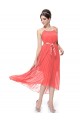 A-Line Pleated Short Chiffon Bridesmaid Dresses/Party Dresses BD010299