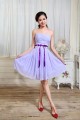 A-Line Strapless Short Chiffon Bridesmaid Dresses/Wedding Party Dresses BD010305