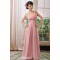 Empire One-Shoulder Long Pink Chiffon Bridesmaid Dresses/Evening Dresses/Maternity Dresses BD010306